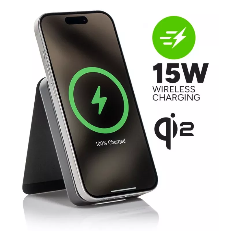mophie Snap+ Powerstation 10000 mAh bezdrôtové nabíjanie čierna