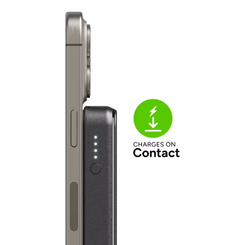 mophie Snap+ Powerstation 10000 mAh bezdrôtové nabíjanie čierna