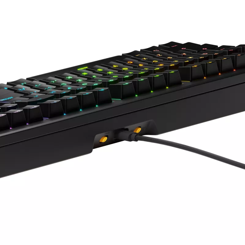 Glorious Gaming GMMK 3 HE 100% Prebuilt Wired čierna - US, káblová, USB, mechanická, QWERTY, RGB LED, čierna