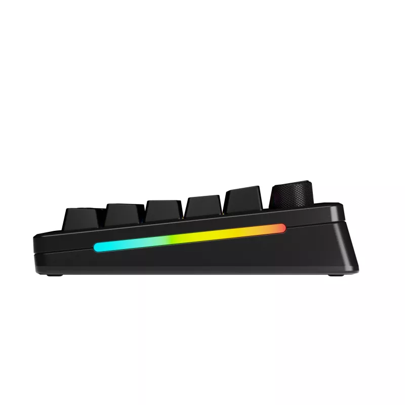 Glorious Gaming GMMK 3 PRO 75% Prebuilt Wireless čierna - US, káblová a bezdrôtová, USB + RF Wireless + Bluetooth, mechanická, QWERTY, RGB LED, čierna