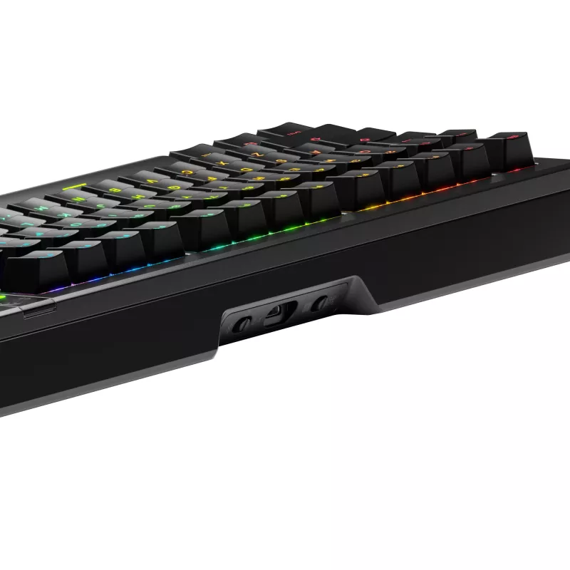 Glorious Gaming GMMK 3 PRO 75% Prebuilt Wireless čierna - US, káblová a bezdrôtová, USB + RF Wireless + Bluetooth, mechanická, QWERTY, RGB LED, čierna