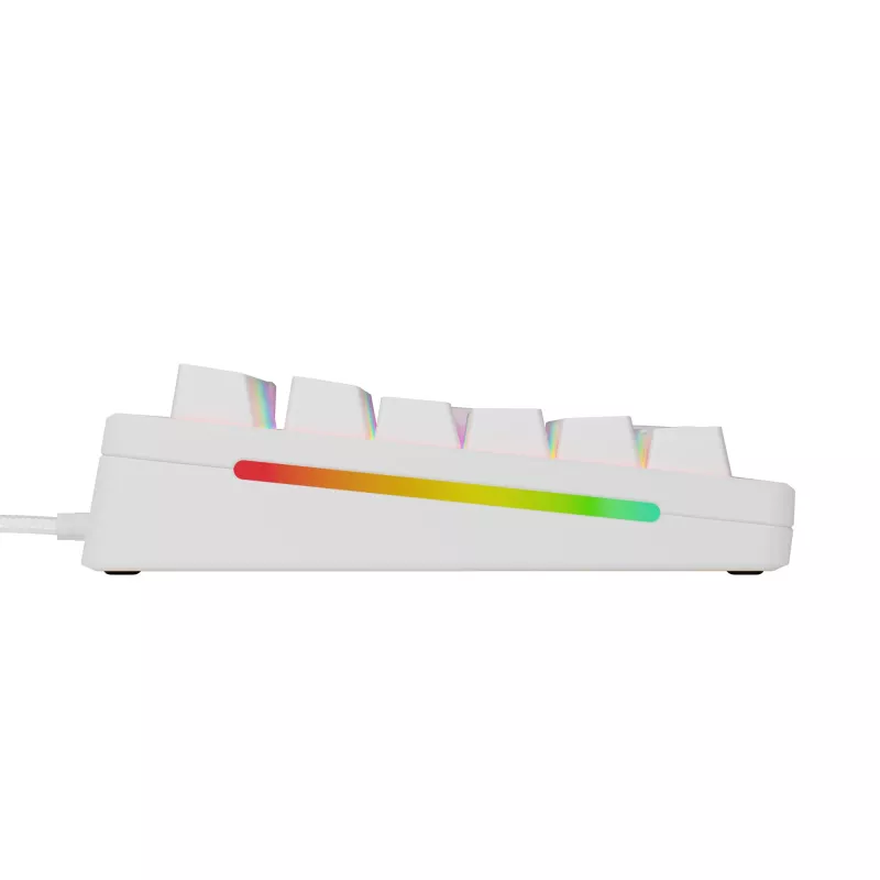 Glorious Gaming GMMK 3 100% Prebuilt Wired White - US, káblová, USB, mechanická, QWERTY, RGB LED, biela