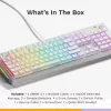 Glorious Gaming GMMK 3 100% Prebuilt Wired White - US, káblová, USB, mechanická, QWERTY, RGB LED, biela
