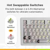 Glorious Gaming GMMK 3 100% Prebuilt Wired White - US, káblová, USB, mechanická, QWERTY, RGB LED, biela
