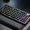 Glorious Gaming GMMK 3 PRO 75% Prebuilt Wired čierna - FR, káblová, USB, mechanická, AZERTY, RGB LED, čierna