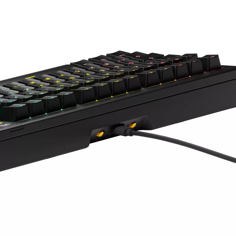 Glorious Gaming GMMK 3 75% Prebuilt Wired čierna - FR, káblová, USB, mechanická, AZERTY, RGB LED, čierna