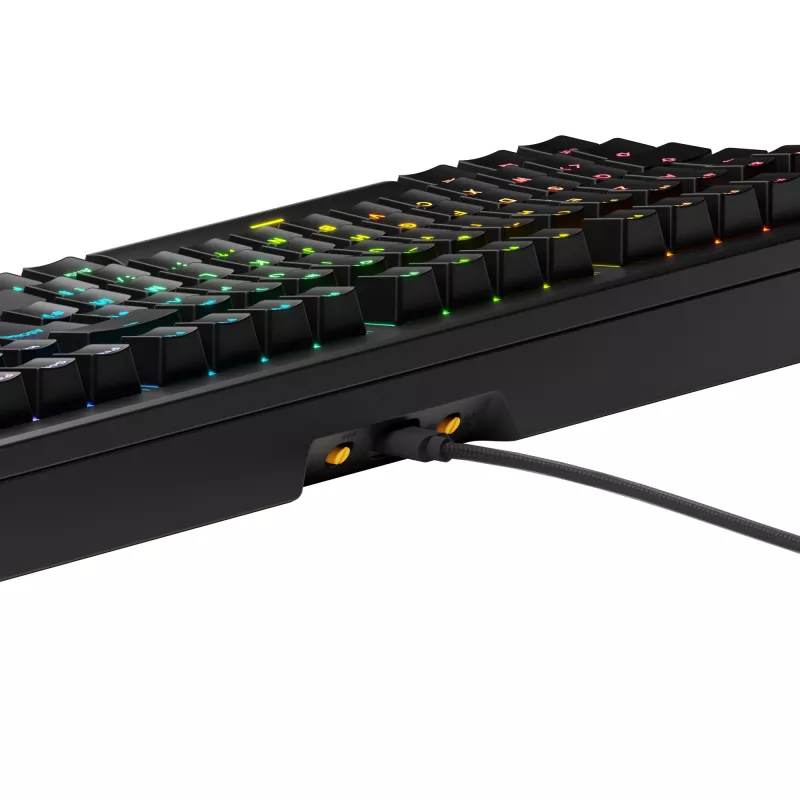 Glorious Gaming GMMK 3 100% Prebuilt Wired čierna - FR, káblová, USB, mechanická, AZERTY, RGB LED, čierna
