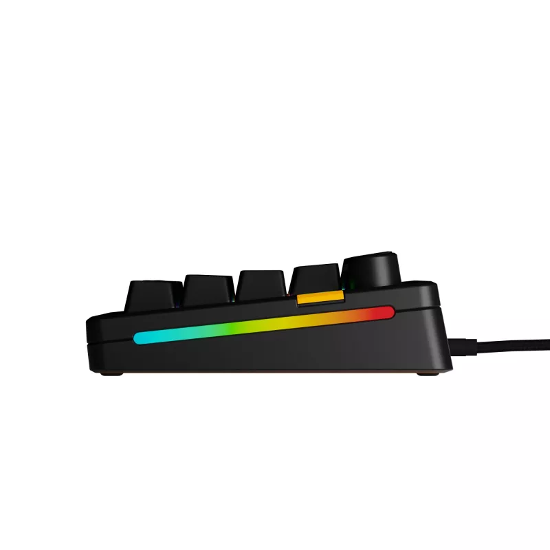 Glorious Gaming GMMK 3 HE 65% Prebuilt Wired čierna - FR, káblová, USB, mechanická, AZERTY, RGB LED, čierna