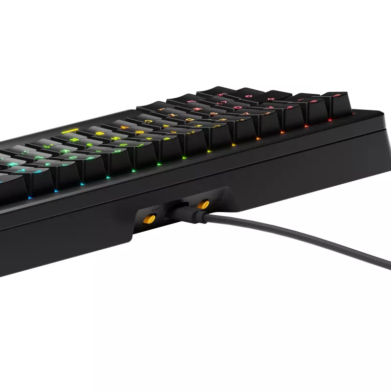 Glorious Gaming GMMK 3 HE 65% Prebuilt Wired čierna - FR, káblová, USB, mechanická, AZERTY, RGB LED, čierna