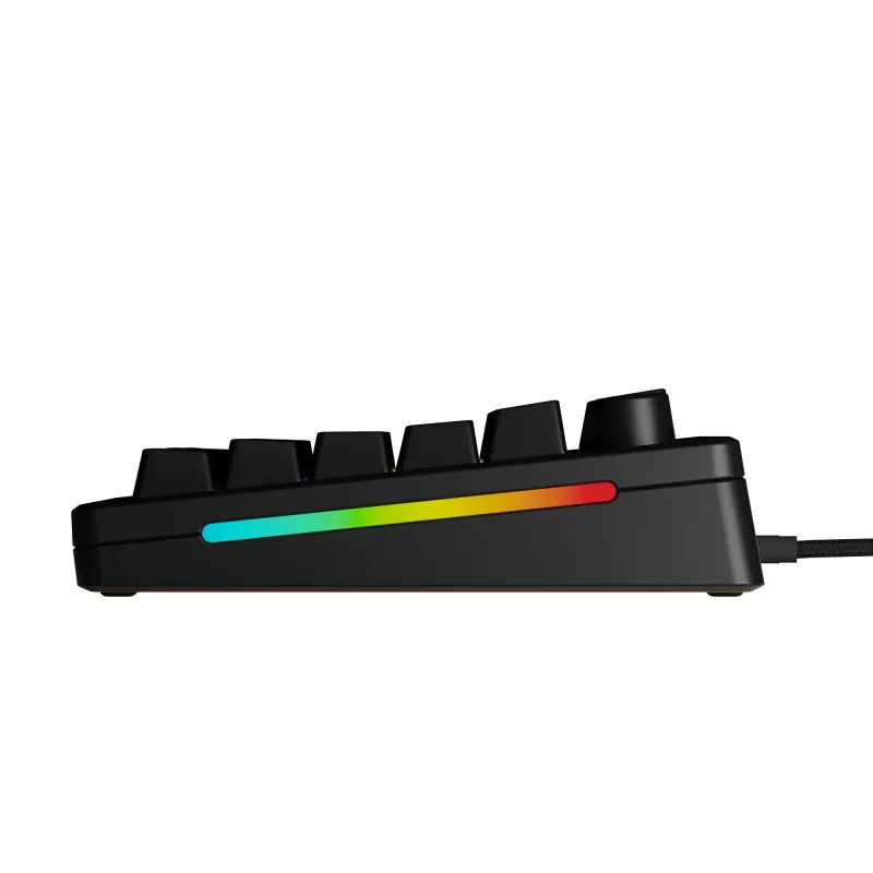 Glorious Gaming GMMK 3 HE 75% Prebuilt Wired čierna - FR, káblová, USB, mechanická, AZERTY, RGB LED, čierna