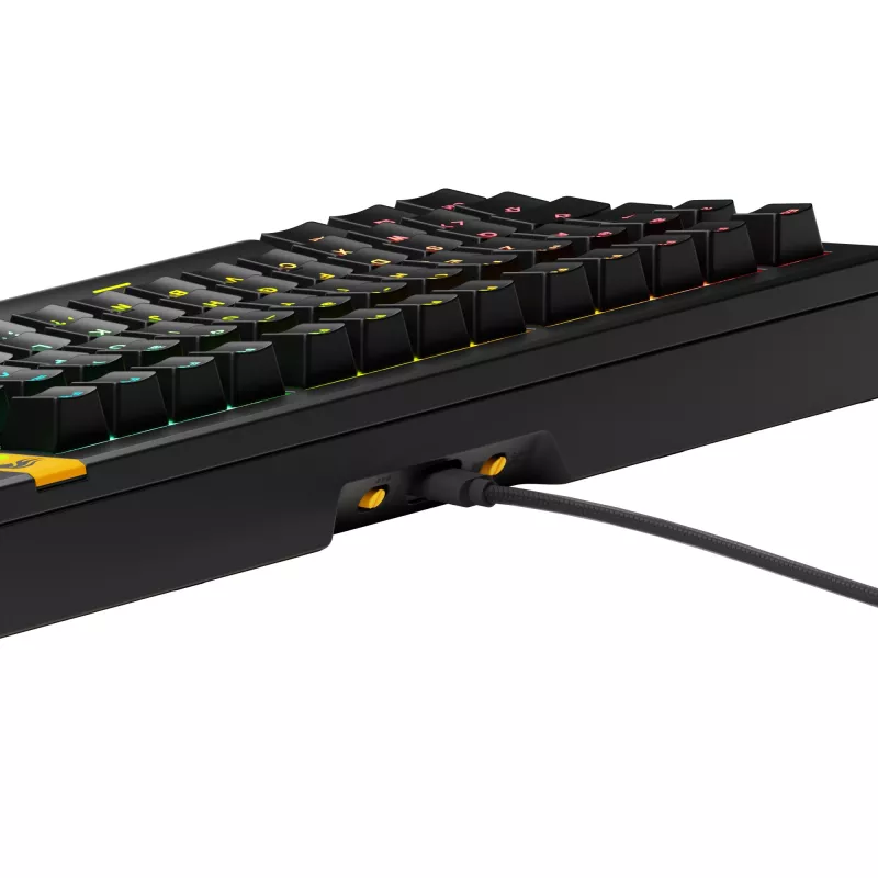 Glorious Gaming GMMK 3 HE 75% Prebuilt Wired čierna - FR, káblová, USB, mechanická, AZERTY, RGB LED, čierna