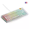 Glorious Gaming GMMK 3 HE 75% Prebuilt Wired White - FR, káblová, USB, mechanická, AZERTY, RGB LED, biela