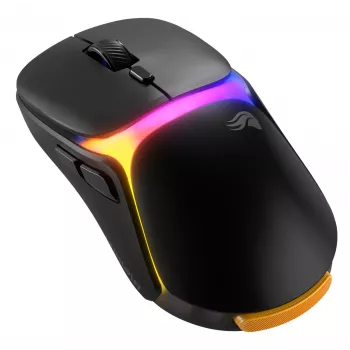 Glorious Gaming Model O3 Wireless herná myš – InfinitePlay vymeniteľný systém batérií, 8k polling, optické spínače so 130 miliónmi kliknutí, ultralehká 66 g, optický 30K-DPI senzor, RGB – čierna
