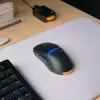 Glorious Gaming Model O3 Wireless herná myš – InfinitePlay vymeniteľný systém batérií, 8k polling, optické spínače so 130 miliónmi kliknutí, ultralehká 66 g, optický 30K-DPI senzor, RGB – čierna