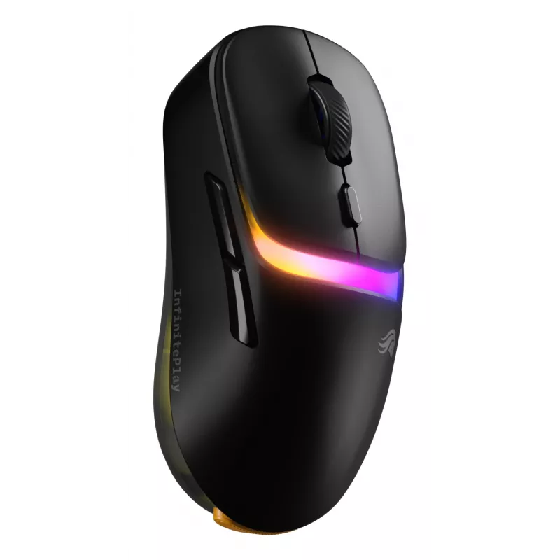 Glorious Gaming Model D3 Wireless herná myš – InfinitePlay systém vymeniteľných batérií, 8k polling, optické spínače so 130M kliknutí, ultralehká 69g, optický 30K-DPI senzor, RGB – čierna