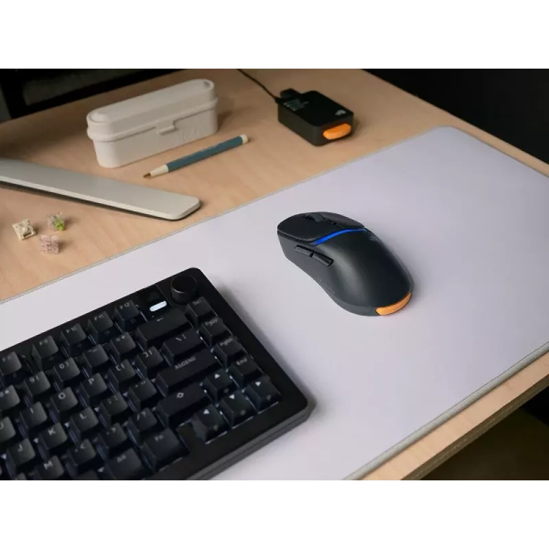 Glorious Gaming Model D3 Wireless herná myš – InfinitePlay systém vymeniteľných batérií, 8k polling, optické spínače so 130M kliknutí, ultralehká 69g, optický 30K-DPI senzor, RGB – čierna