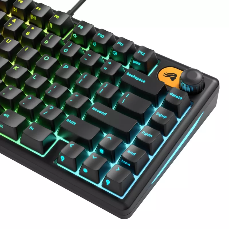 Glorious Gaming GMBK 75% klávesnica USB QWERTY US-angličtina čierna