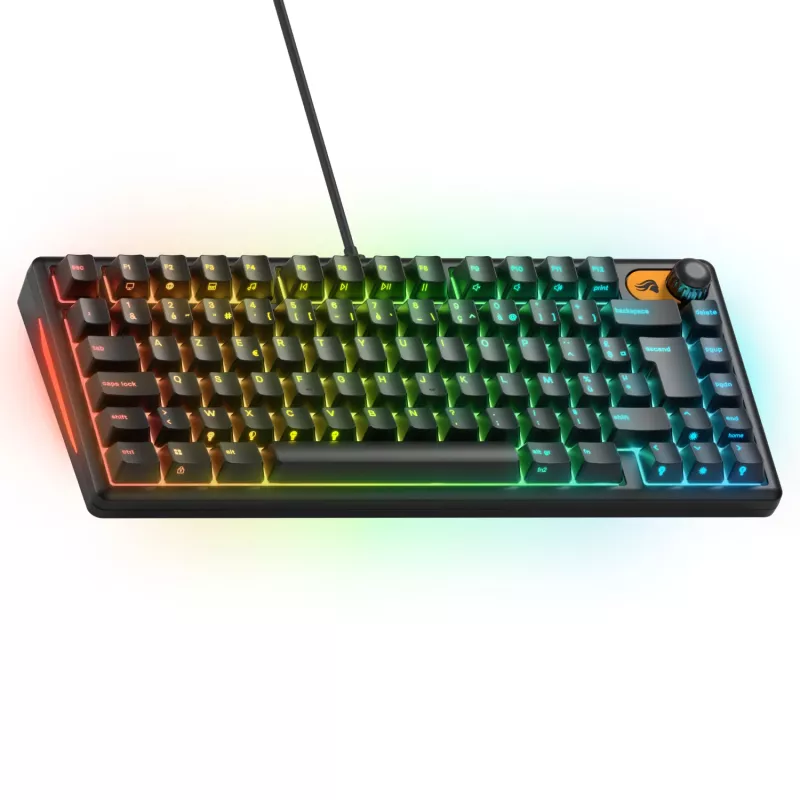Glorious Gaming GMBK 75% klávesnica USB AZERTY francúzština čierna