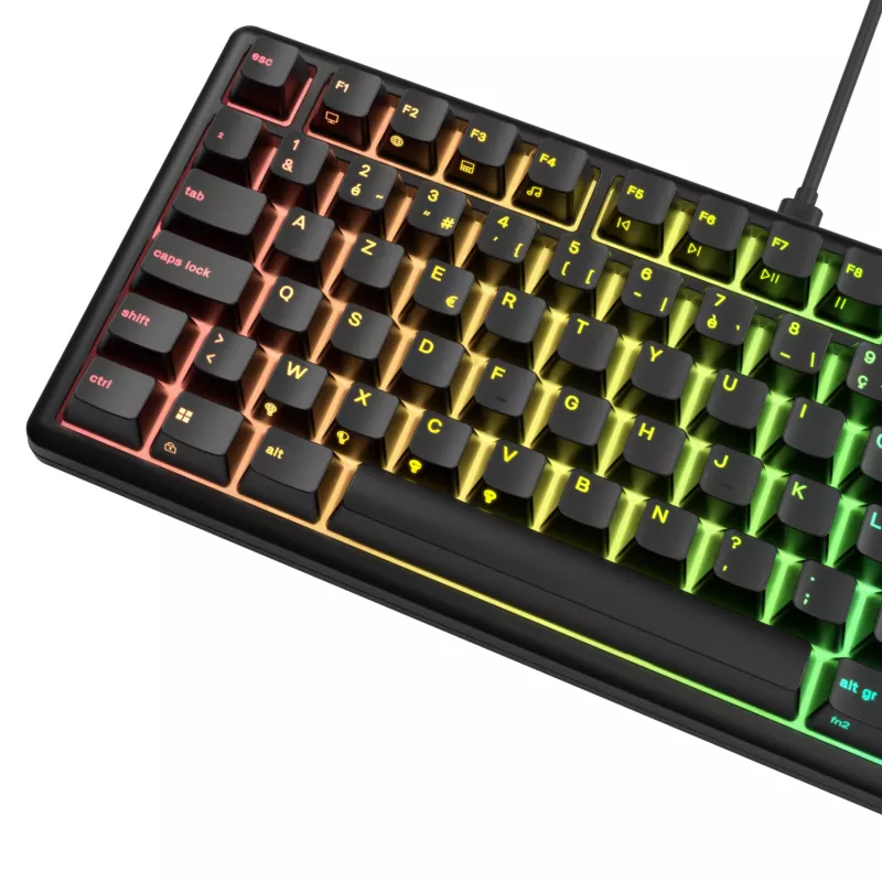 Glorious Gaming GMBK 75% klávesnica USB AZERTY francúzština čierna