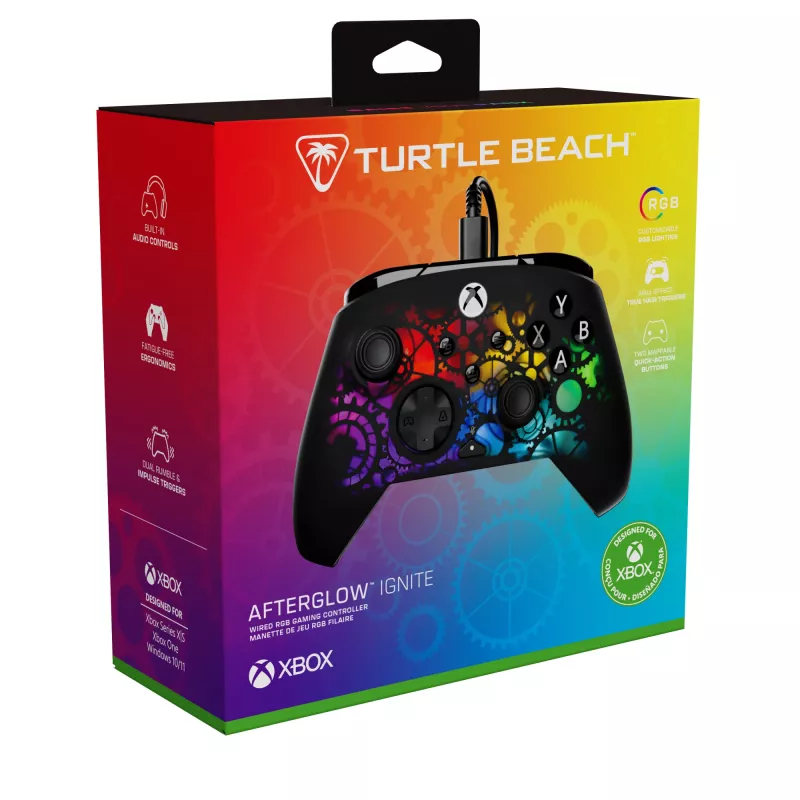Gamepad Turtle Beach Afterglow Ignite Wired RGB ovládač prispôsobiteľné RGB osvetlenie preprogramovateľné tlačidlá