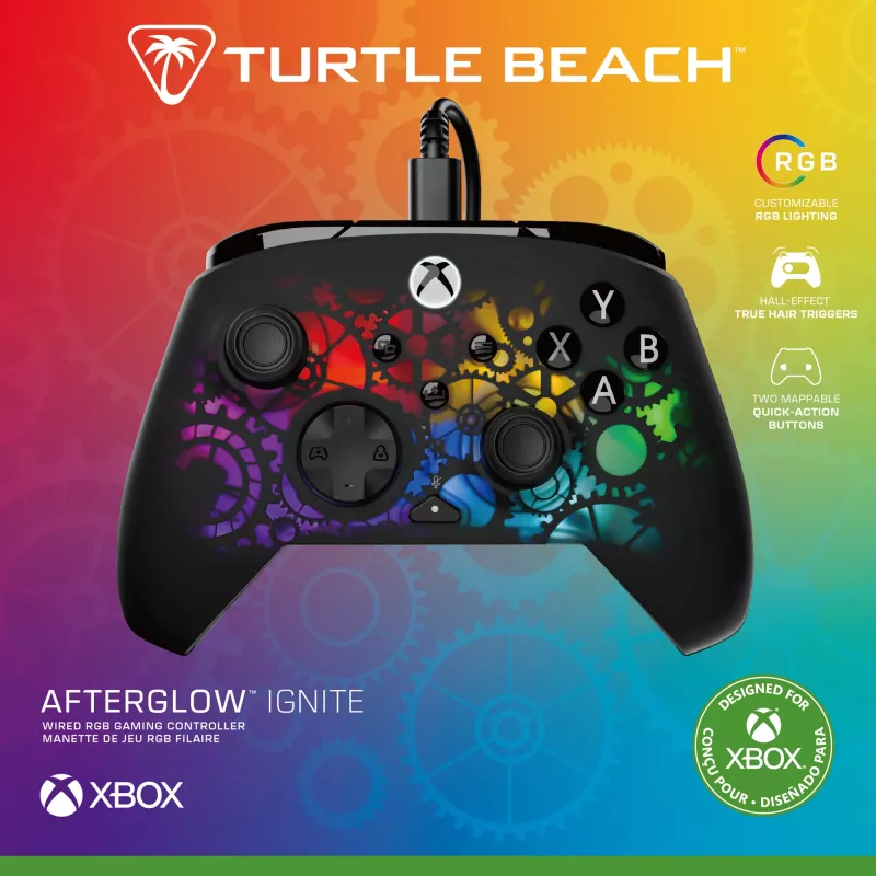Gamepad Turtle Beach Afterglow Ignite Wired RGB ovládač prispôsobiteľné RGB osvetlenie preprogramovateľné tlačidlá