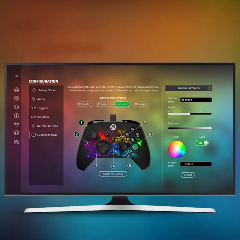 Gamepad Turtle Beach Afterglow Ignite Wired RGB ovládač prispôsobiteľné RGB osvetlenie preprogramovateľné tlačidlá
