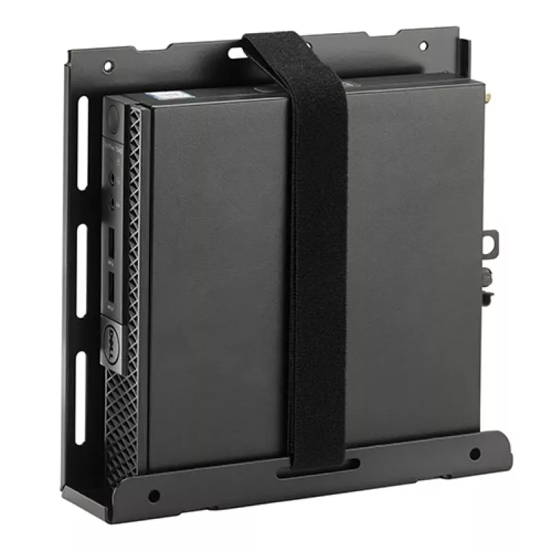 Montážna sada Chief KRA232B – stĺpový držiak pre Thin-Client/PC, oceľ, čierna, max. nosnosť 1,36 kg