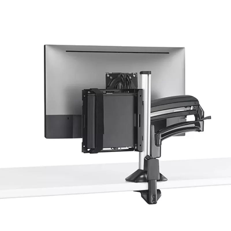 Montážna sada Chief KRA232B – stĺpový držiak pre Thin-Client/PC, oceľ, čierna, max. nosnosť 1,36 kg