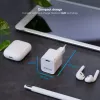 TooQ GAN USB-C/PD nástenná nabíjačka 30W, biela, interiér, AC, biela
