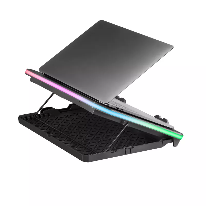 Mars Gaming MNBC6, chladiaca podložka + stojan XL 19'' ARGB, 3 ventilátory, mobilný stojan