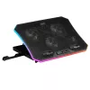 Mars Gaming MNBC6, chladiaca podložka + stojan XL 19'' ARGB, 3 ventilátory, mobilný stojan