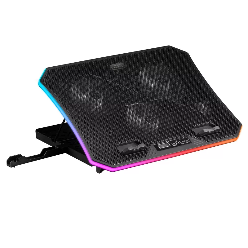 Mars Gaming MNBC6, chladiaca podložka + stojan XL 19'' ARGB, 3 ventilátory, mobilný stojan