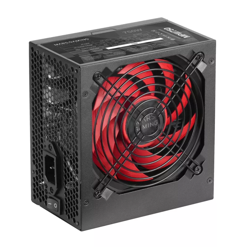 Mars Gaming MPIII750 PC napájací zdroj 750W ATX 85 % účinnosť 5 rokov záruka