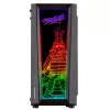 Mars Gaming MC-ART čierna ATX herná PC skriňa obojstranne temperované sklo ARGB 12 režimov 12cm ventilátor