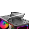 Mars Gaming MC-ART čierna ATX herná PC skriňa obojstranne temperované sklo ARGB 12 režimov 12cm ventilátor