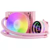 Mars Gaming ML-ONE120 ružová kvapalinový CPU chladič TDP 200W Infinity zrkadlo FRGB tichý ventilátor univerzálny multisocket