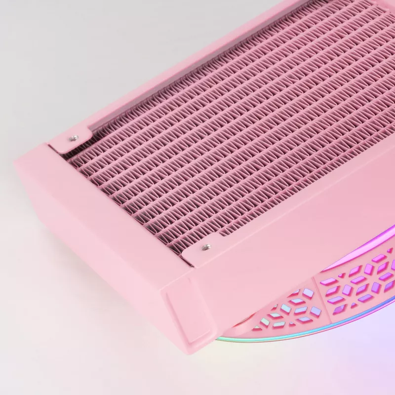 Mars Gaming ML-ONE120 ružová kvapalinový CPU chladič TDP 200W Infinity zrkadlo FRGB tichý ventilátor univerzálny multisocket
