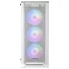 Mars Gaming MC-C biela PC ATX skriňa kovový mesh predný panel temperované sklo 3 predné 120-mm FRGB ventilátory