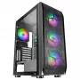 Mars Gaming MC-KX čierna Premium E-ATX herná veža FREEZER CPU systém 5 ultra tichých ARGB ventilátorov ARGB ovládač a RF ovládač Mesh predná časť