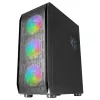 Mars Gaming MC-KX čierna Premium E-ATX herná veža FREEZER CPU systém 5 ultra tichých ARGB ventilátorov ARGB ovládač a RF ovládač Mesh predná časť