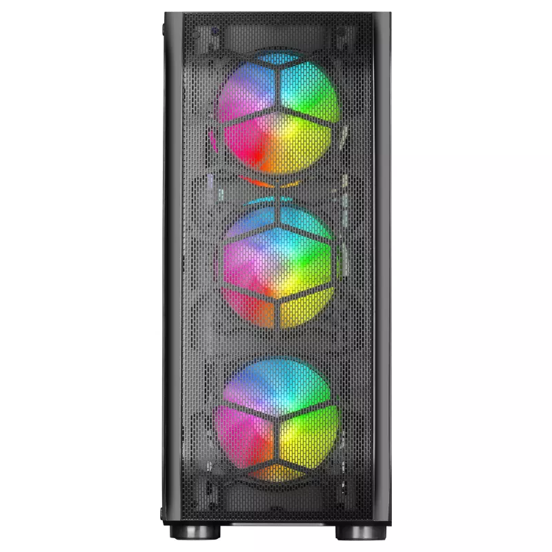 Mars Gaming MC-KX čierna Premium E-ATX herná veža FREEZER CPU systém 5 ultra tichých ARGB ventilátorov ARGB ovládač a RF ovládač Mesh predná časť