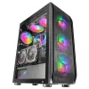Mars Gaming MC-KX čierna Premium E-ATX herná veža FREEZER CPU systém 5 ultra tichých ARGB ventilátorov ARGB ovládač a RF ovládač Mesh predná časť