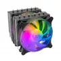 Mars Gaming MCPU-XT čierny CPU chladič Dual-Tower chladenie 6 HCT-Heatpipes TDP 300W 2 ARGB PWM 12cm ventilátory