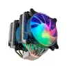 Mars Gaming MCPU-XT čierny CPU chladič Dual-Tower chladenie 6 HCT-Heatpipes TDP 300W 2 ARGB PWM 12cm ventilátory