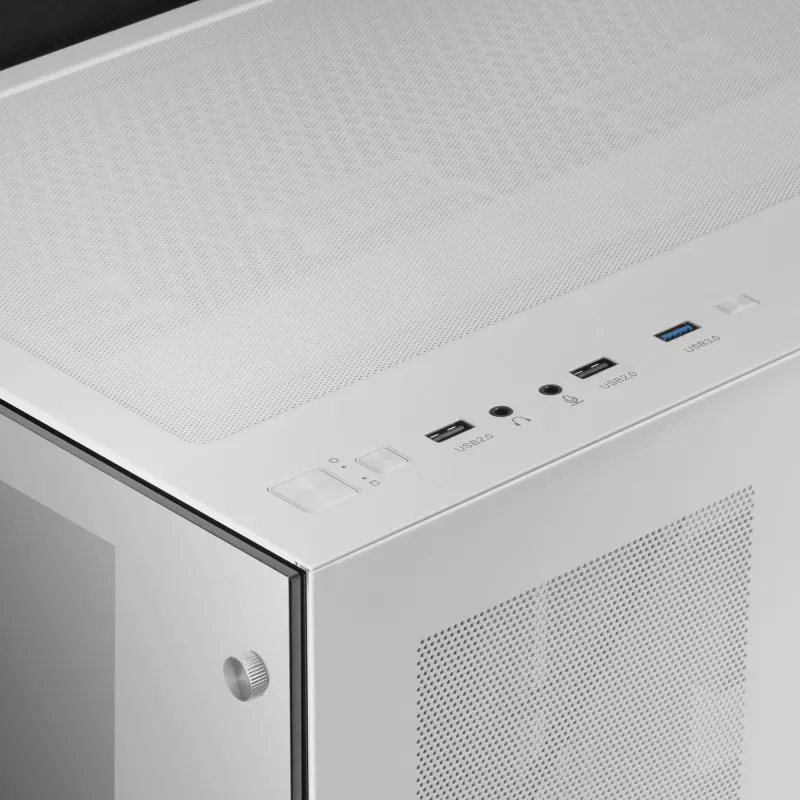 Mars Gaming MCV3 White Custom XXL E-ATX herná veža predné a bočné temperované sklo Dual Chamber modulárny rám