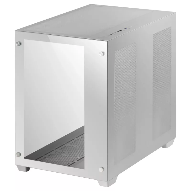 Mars Gaming MCV3 White Custom XXL E-ATX herná veža predné a bočné temperované sklo Dual Chamber modulárny rám