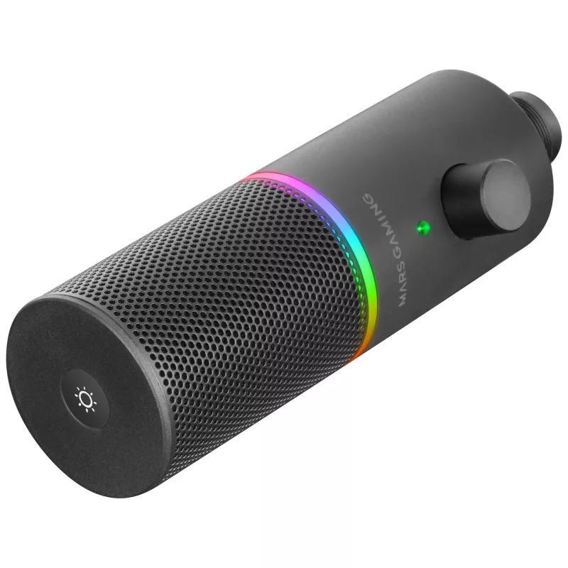 Mars Gaming MMIC-XT, profesionálny high-definition 192 kHz 24-bit štúdiový mikrofón, omnidirekčný rameno, anti-shock držiak, pop filter kovové pletivo, čierny