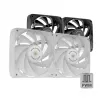 Mars Gaming MF-NCLX2W ventilátor do počítačovej skrine 12 cm biely 2 ks