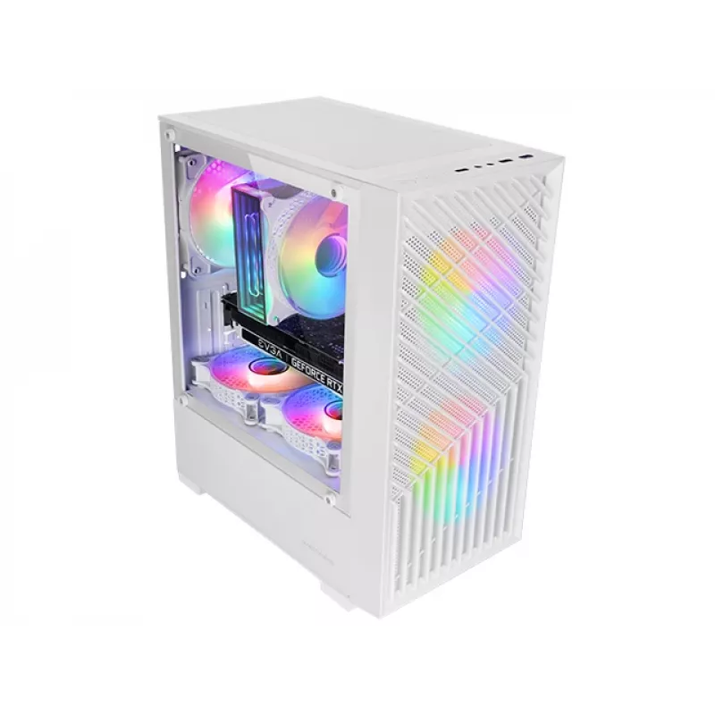 Mars Gaming MC-VORTEXW Mini Tower biela