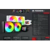 Mars Gaming MLVISION240 chladiaci systém procesora All-in-One kvapalinový chladič 12 cm čierny